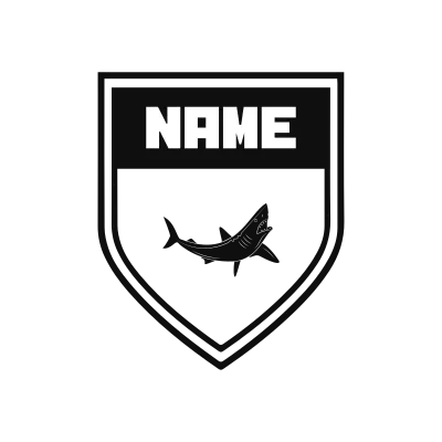 Mako Shark Classic Name Logo – Design 9