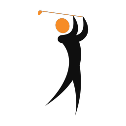 Golf 2 colored clipart, Motion style