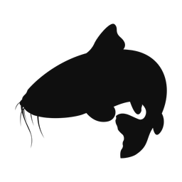 Cat fish silhouette, Classic style