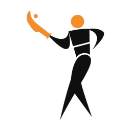 Jai alai 2 colored clipart, Motion style