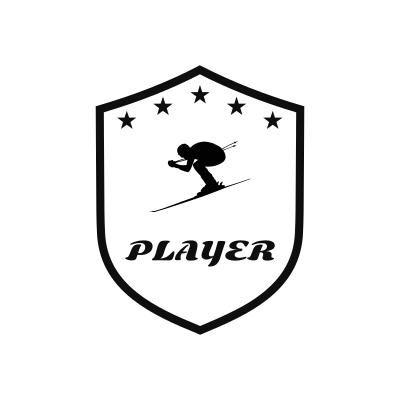 Downhill Skiing Classic Name Logo – Design 5