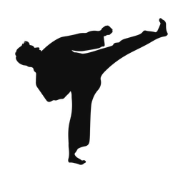 Karate silhouette, Classic style