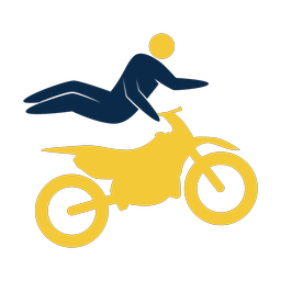 Motocross 2 colored clipart, Strike style