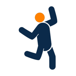 Dance 2 colored clipart, Round style