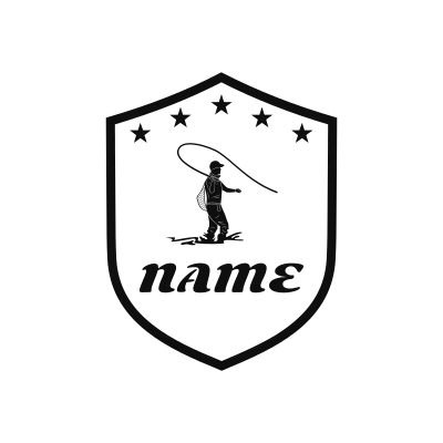 Fly Fishing Classic Name Logo – Design 12