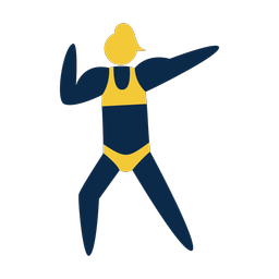 Bodybuilding 2 colored clipart, Strike style