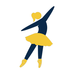Ballet 2 colored clipart, Strike style