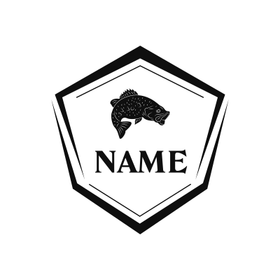 Largemouth Bass Classic Name Logo – Design 11