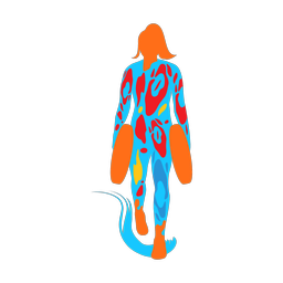 Crossfit colorful clipart, Splash style