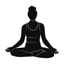 Yoga silhouette, Promax style