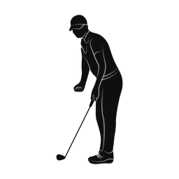 Golf silhouette, Promax style