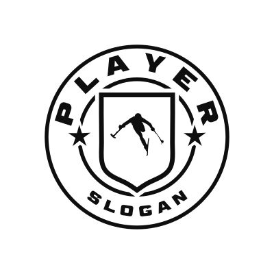 Para Downhill Skiing Classic Name Logo – Design 7