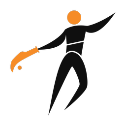 Jai alai 2 colored clipart, Motion style