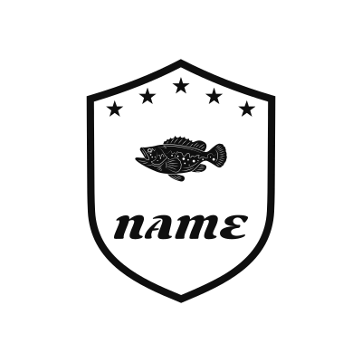 Grouper Classic Name Logo – Design 12