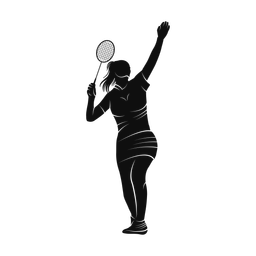 Badminton silhouette, Promax style