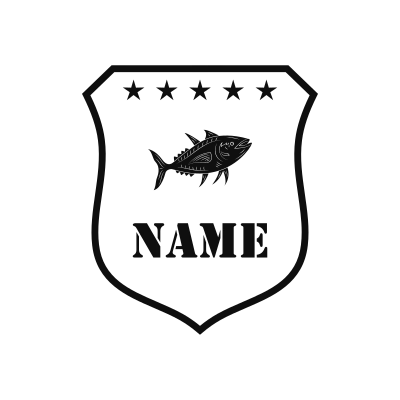 Bluefin Tuna Classic Name Logo – Design 13