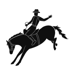 Rodeo silhouette, Promax style