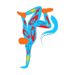 Dance colorful clipart, Splash style