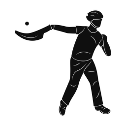 Jai alai silhouette, Promax style