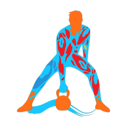 Crossfit colorful clipart, Splash style