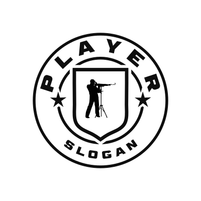 Rifle Shooting Classic Name Logo – Design 7
