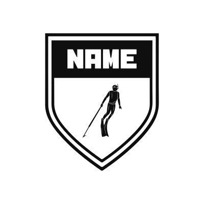 Spearfishing Classic Name Logo – Design 9