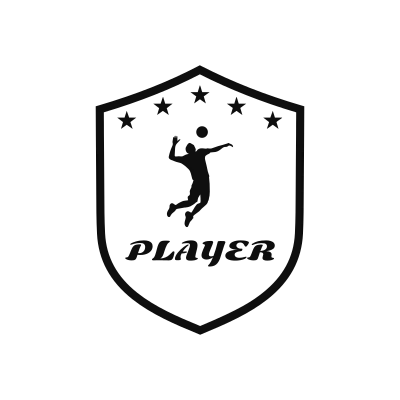 Volleyball Classic Name Logo – Design 5