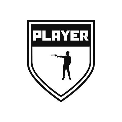 Pistol Shooting Classic Name Logo – Design 2