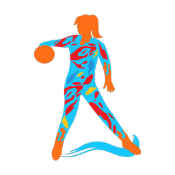 Disc golf colorful clipart, Splash style
