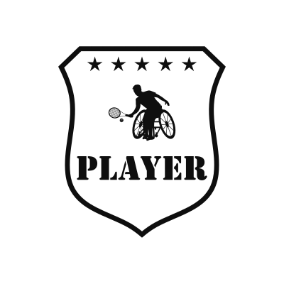 Wheelchair Tennis Classic Name Logo – Design 6
