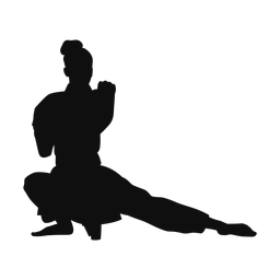 Karate silhouette, Classic style