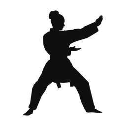 Karate silhouette, Classic style