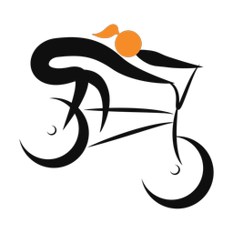 Bmx 2 colored clipart, Motion style