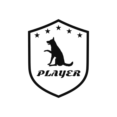 German Shepherd Classic Name Logo – Design 5
