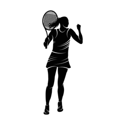 Tennis silhouette, Promax style