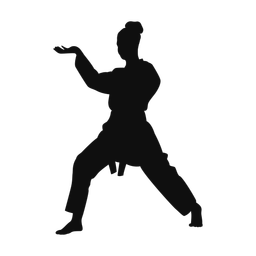 Karate silhouette, Classic style