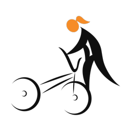 Bmx 2 colored clipart, Motion style