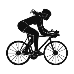 Cycling silhouette, Promax style