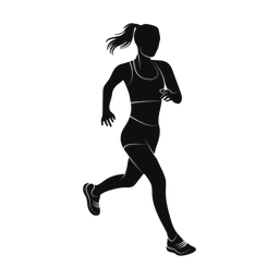 Running silhouette, Promax style
