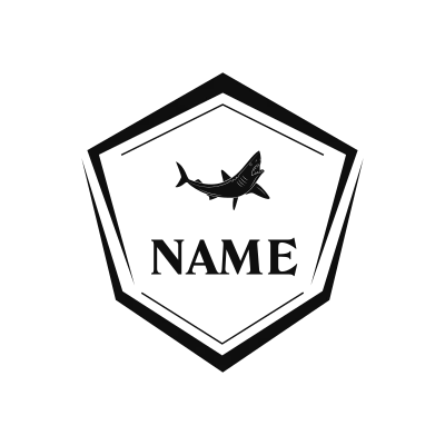 Mako Shark Classic Name Logo – Design 11