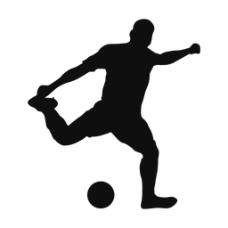 Soccer silhouette, Classic style