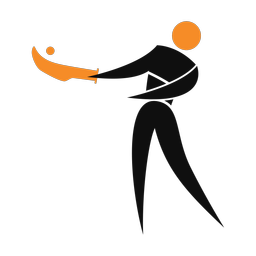 Jai alai 2 colored clipart, Motion style