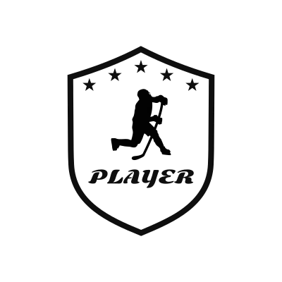 Ice Hockey Classic Name Logo – Design 5
