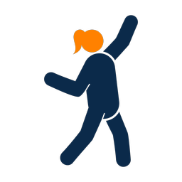 Dance 2 colored clipart, Round style