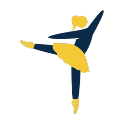 Ballet 2 colored clipart, Strike style