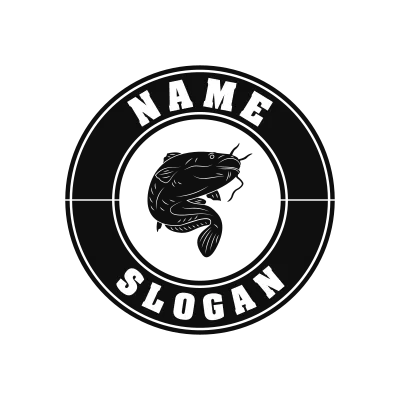 Fish Classic Name Logo – Design 10