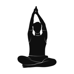 Yoga silhouette, Promax style