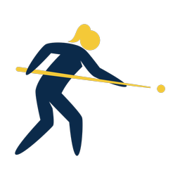 Billiards 2 colored clipart, Strike style