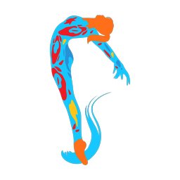 Dance colorful clipart, Splash style