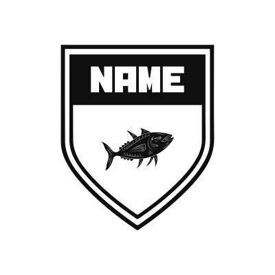 Bluefin Tuna Classic Name Logo – Design 9